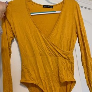 Mustard bodysuit, never worn
